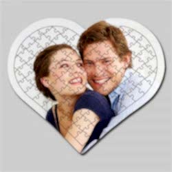 HediyecinHeryerde - Kişiye Özel Fotoğraf Baskılı 96 Parçalı Kalp Puzzle Yapboz