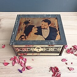 HediyecinHeryerde - Kişiye Özel Resimli Çekmeceli Hediye Nostalji Kombini
