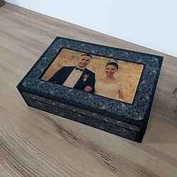 Kişiye Özel Resimli Erkek Seti Kombini Kemer Cüzdan Zippo Çakmak Tesbih - Thumbnail
