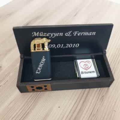 Ejderha Alevli Lüx Özel Kutulu Turbo Çakmak