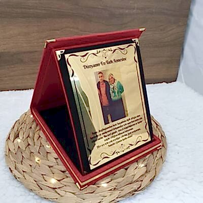 Kişiye Özel Resimli Yazılı Plaket