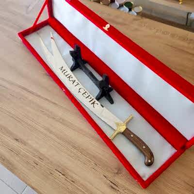 Dekoratif 70 cm Çelik Yapım Zülfikar Kılıcı